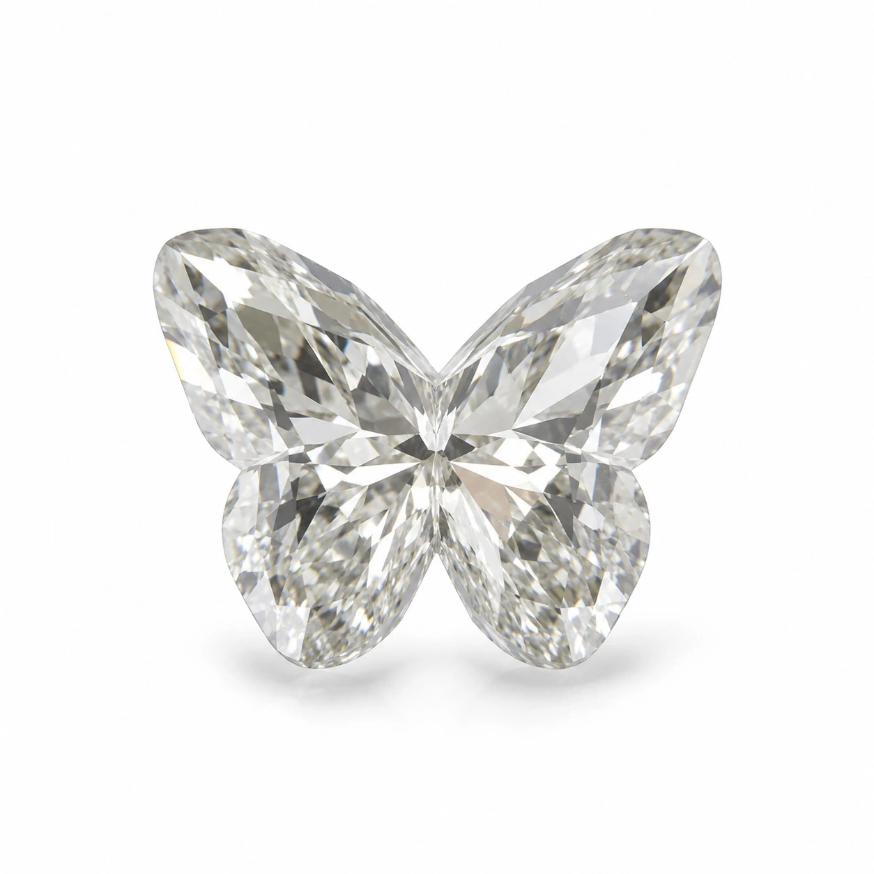 Antique shape butterfly custom diamond
